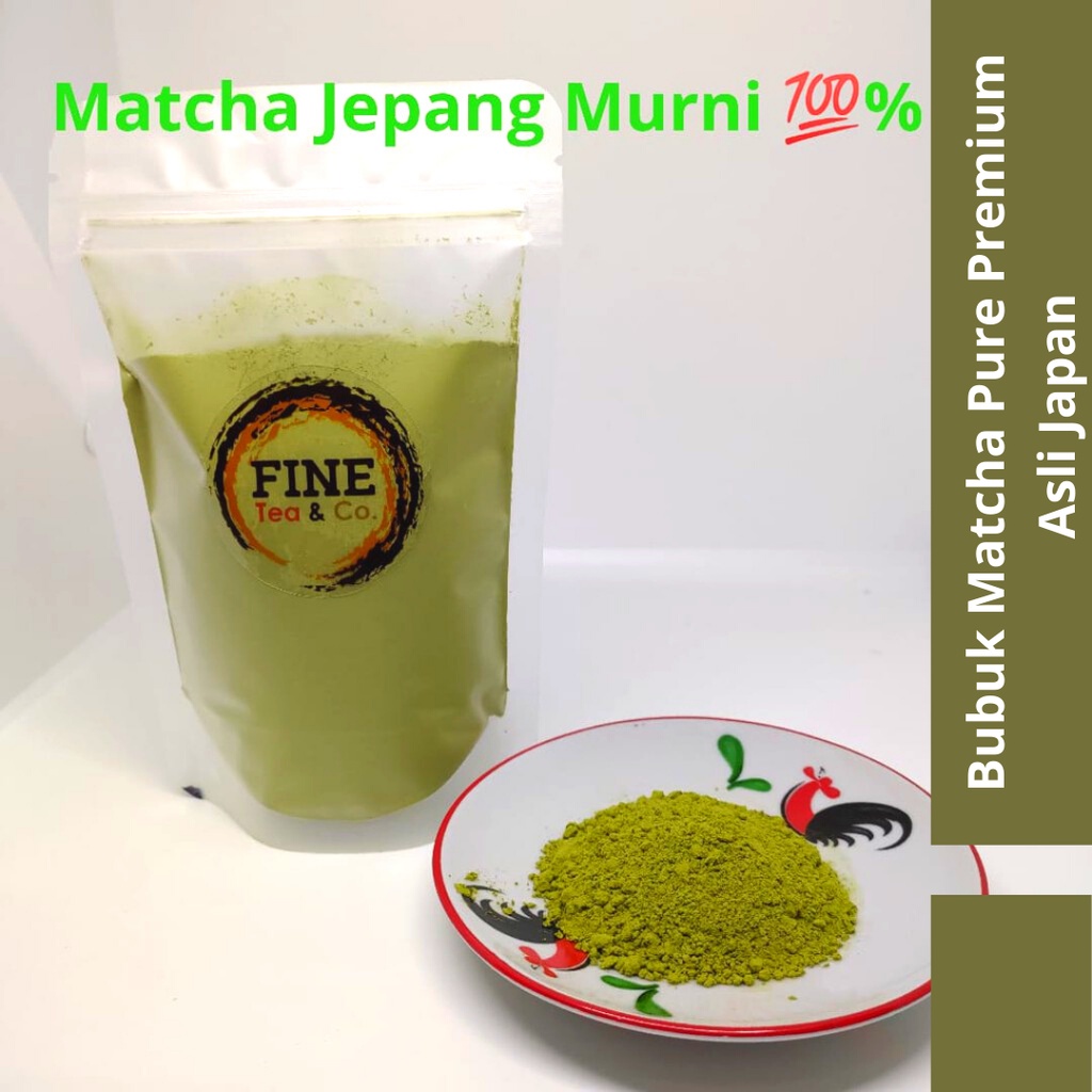 

100% Pure Bubuk Matcha Premium Asli Japan