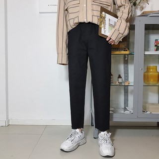  Celana  Panjang  Pria Model Crop  Top  Casual Longgar Tipis 