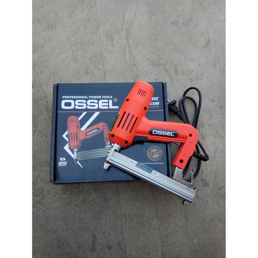 

MESIN PAKU TEMBAK LISTRIK ELECTRIC NAILER GUN OSSEL STAPLES STAPLER GUN