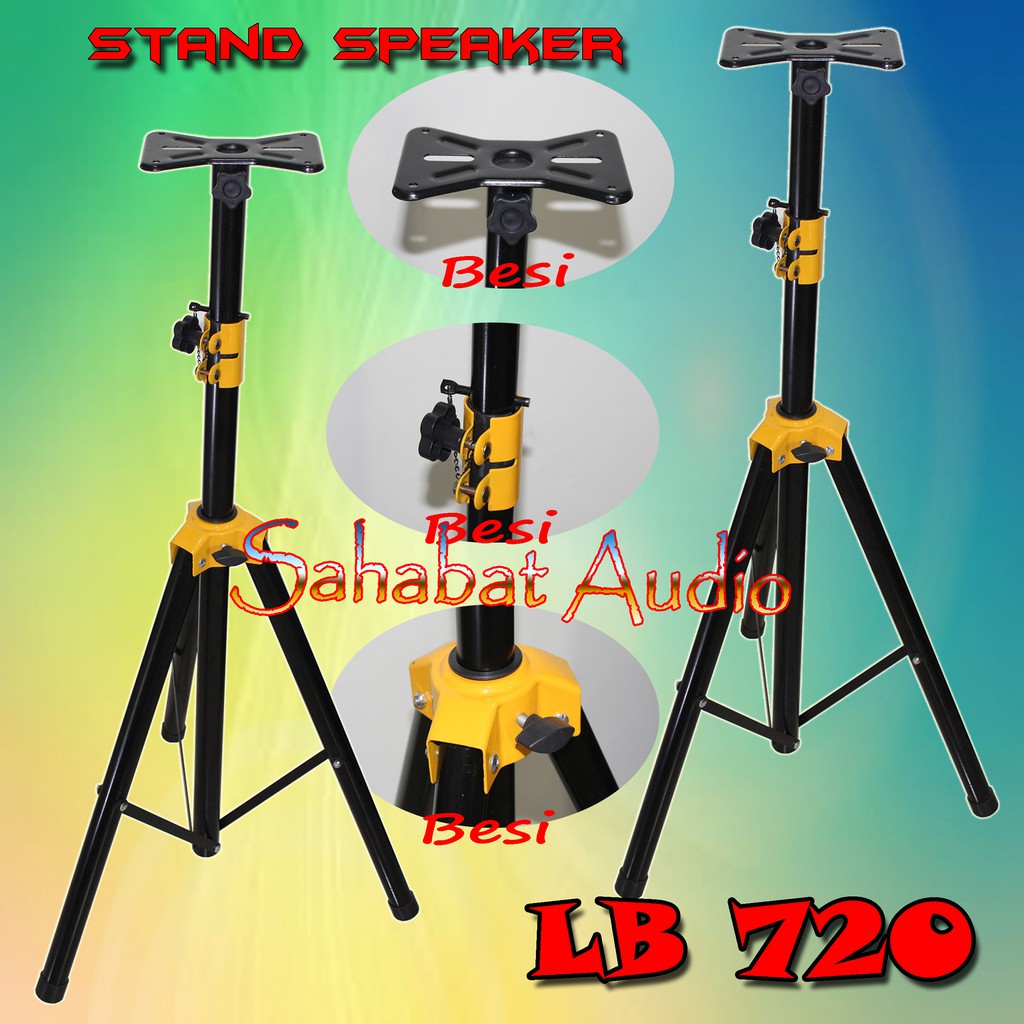 1 SET Stand Speaker LB 720 Pro / Tripod Speaker LB-720 Full Besi