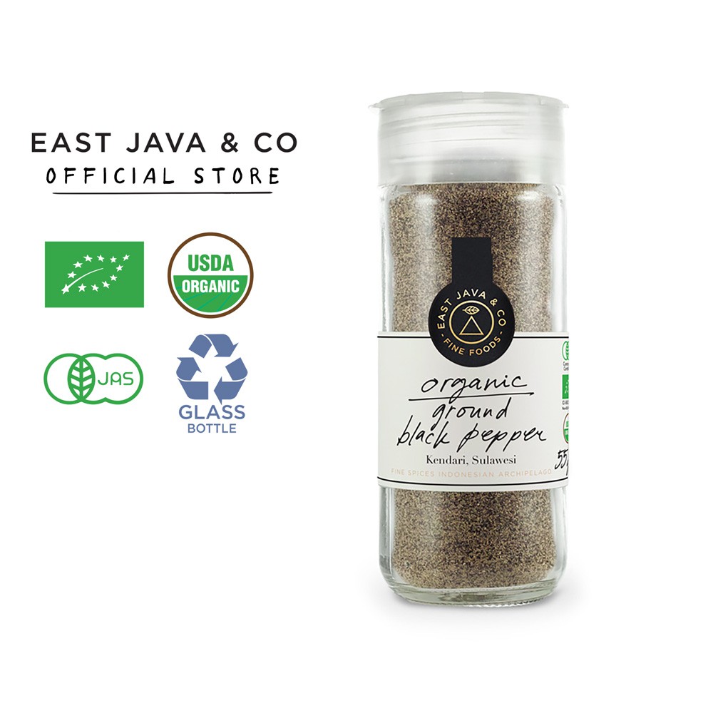 East Java Co Organic Ground  Black Pepper 55g Lada 