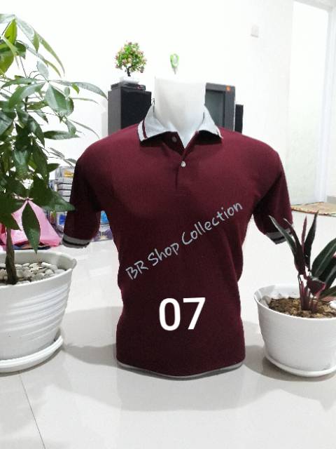 Kaos kerah lakos lacoste cvc pique polos pendek hijau tosca biru elektrik navy kuning hitam abu orange maroon putih