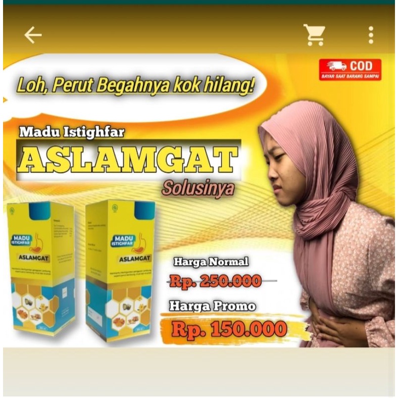 MADU ISTIGHFAR ASLAMGAT,LAMBUNG GERD,ANXIETAS,INSOMNIA (ORIGINAL)