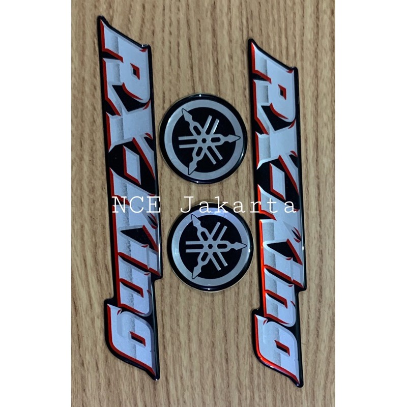 SEPASANG EMBLEM STIKER TIMBUL YAMAHA RX KING-NO 3
