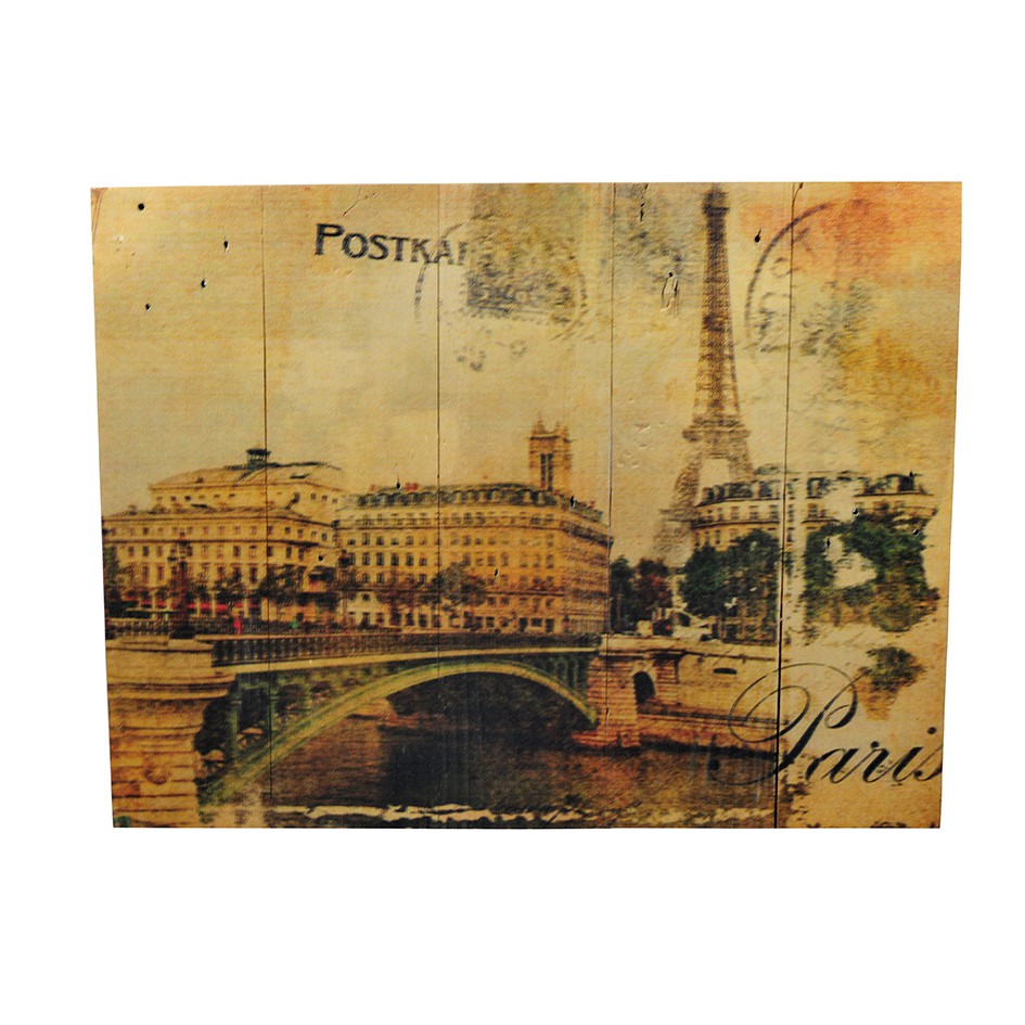 

Poster Kayu / Papan Quote 40 x 30 Post Card Paris