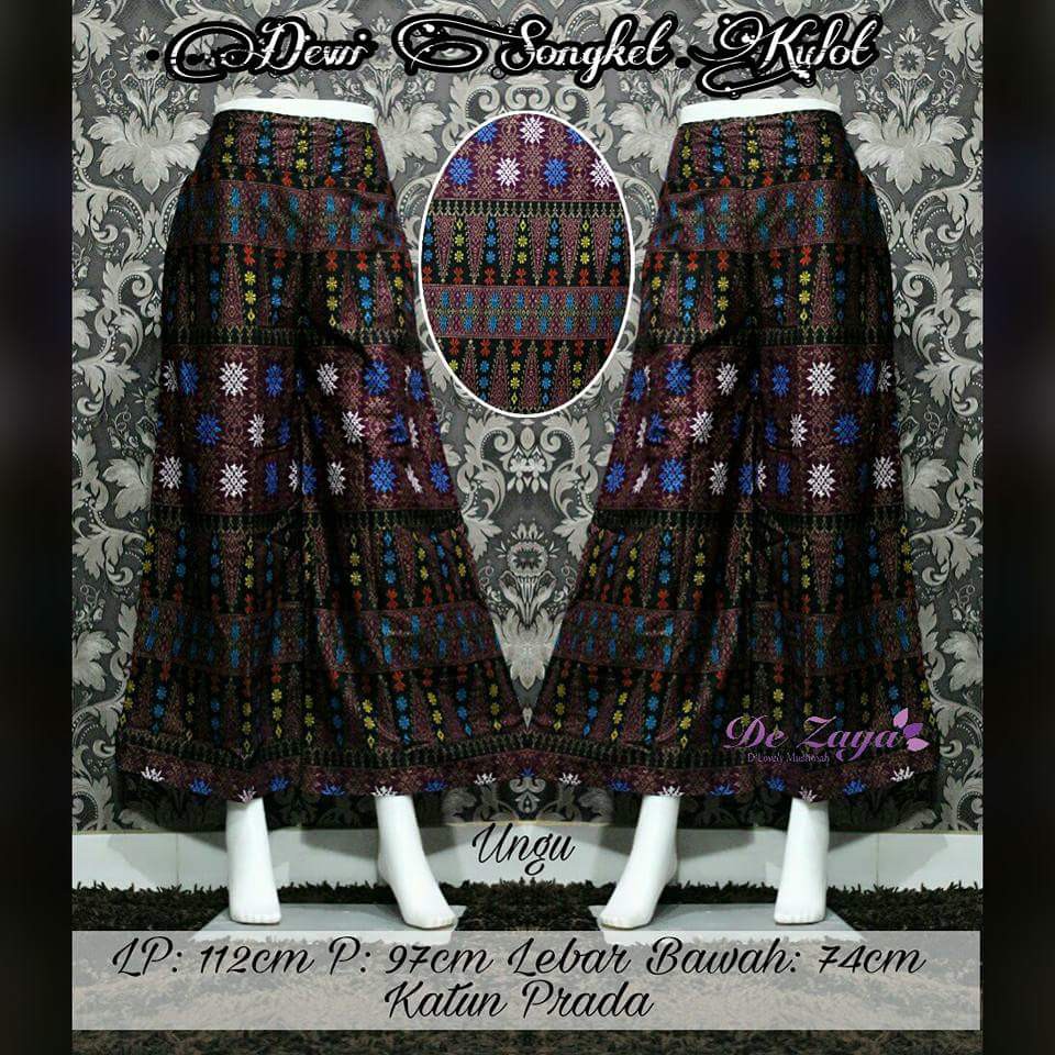 Celana Kulot Songket Prada
