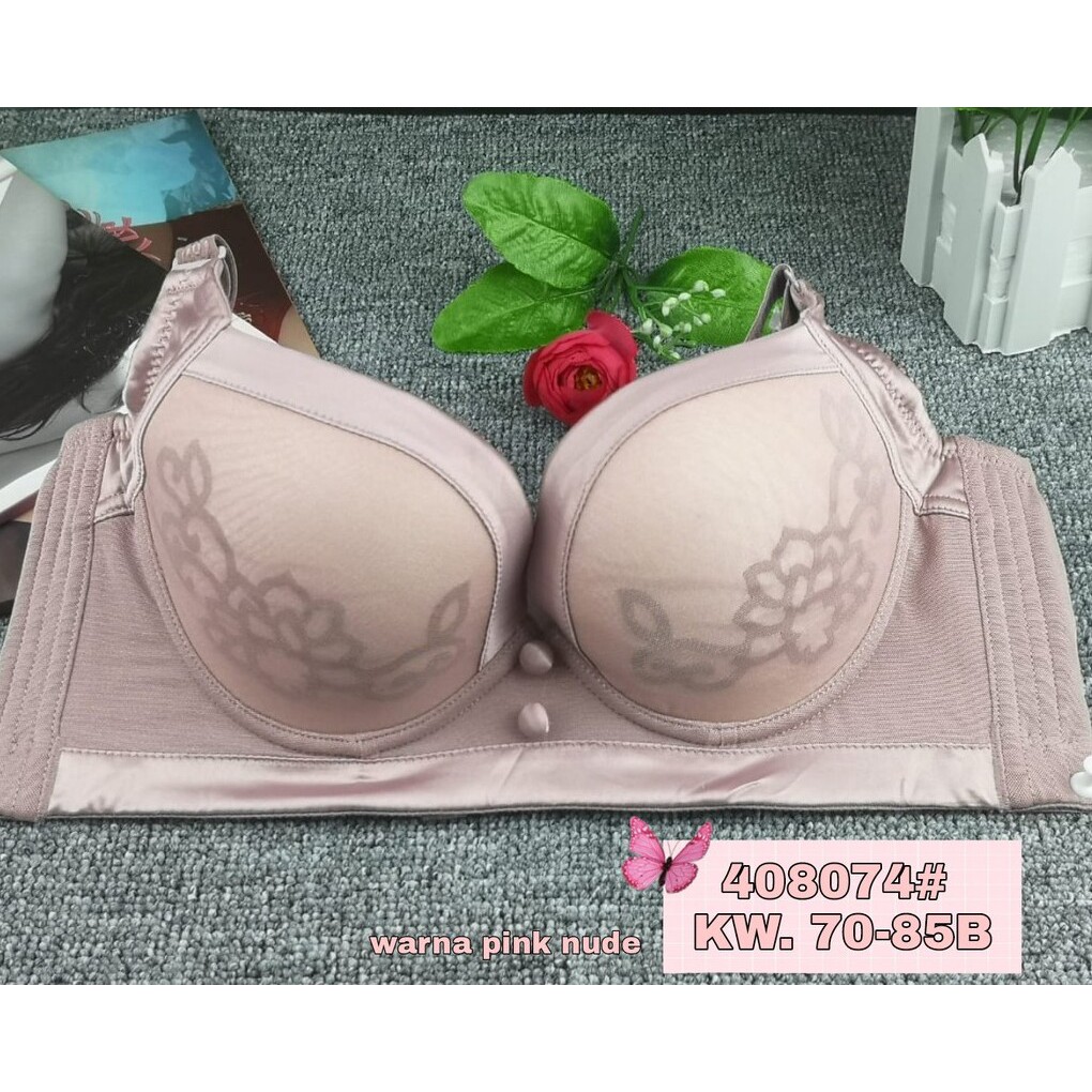 Bra Padding / BH Wanita Import Seri 408074 - Busa Tabal, Kawat