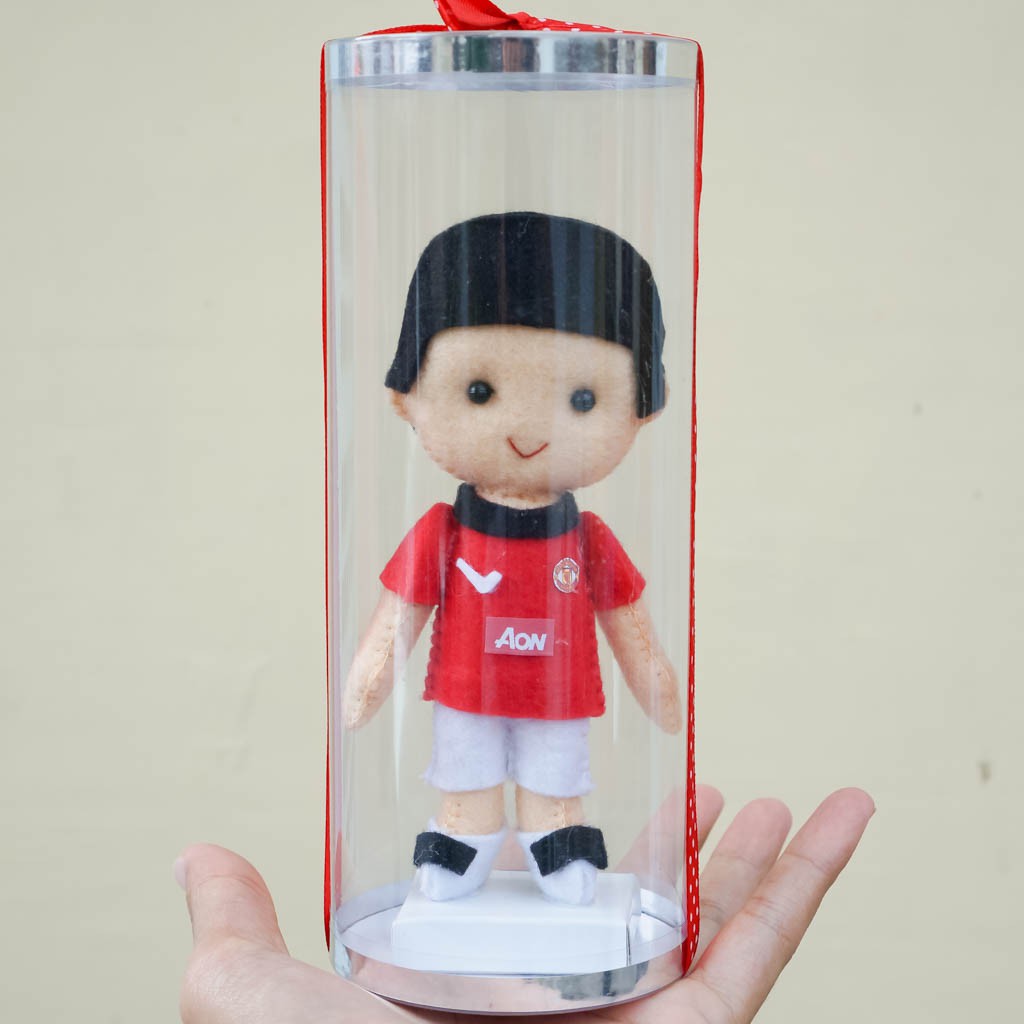 Boneka Flanel Kostum Club Sepak Bola Timnas MU bisa Request