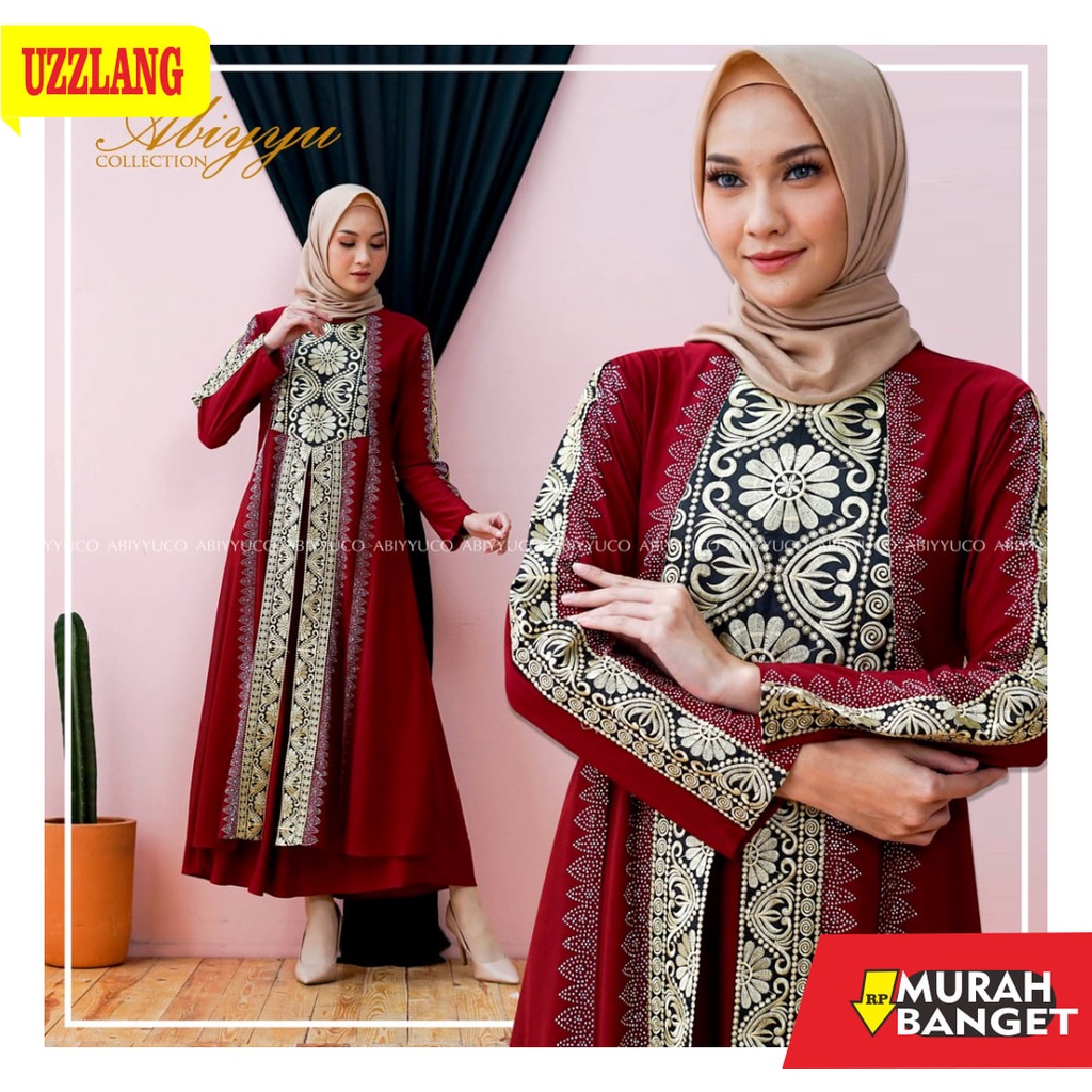 DRESS BUSUI TERBARU- Gamis Abaya Turkey Hitam dan Warna | Abaya Jumbo | Seragam Pengajian, Bahan Jer