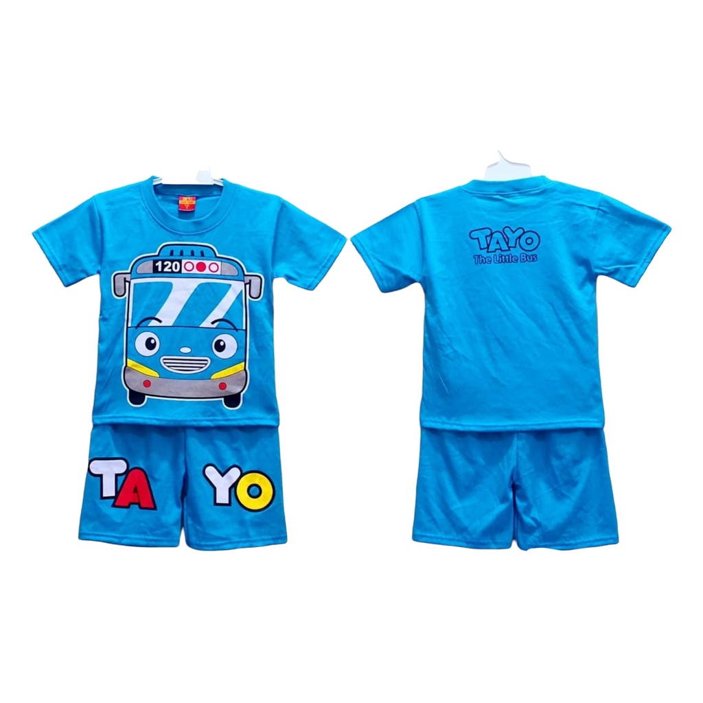 Setelan Baju Anak Tayo Baju Celana Tayo
