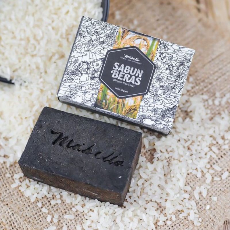 (BPOM) MABELLO Sabun Beras 60gr - Organic Rice Soap