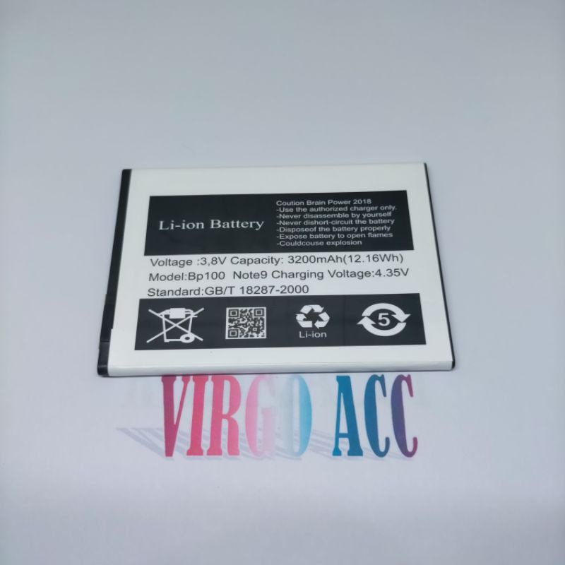 Baterai Batre Battery Bellphone BP 100 Note 9 / Bp100 Note9 Original Battery Batrai Hp