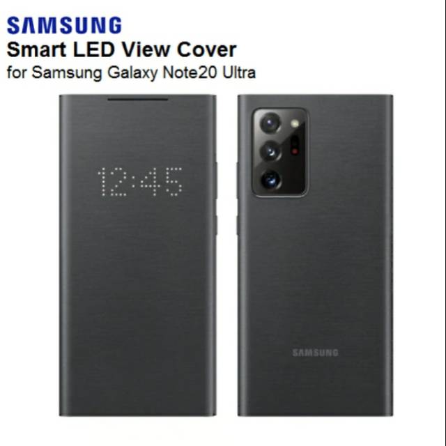 SMART LED VIEW COVER CASE SAMSUNG GALAXY NOTE20  ULTRA BLACK ORIGINAL