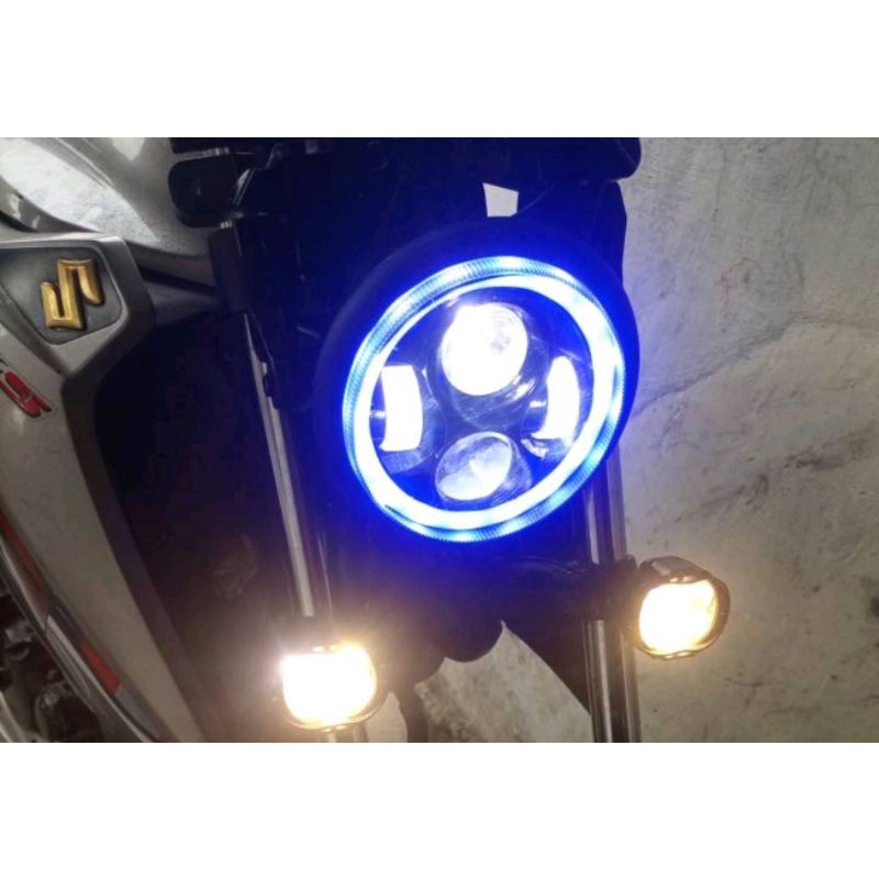 Lampu Daymaker 4Led 5,7 Inc CB GL Tiger Megapro Vixion Thunder Verza CB150r w175