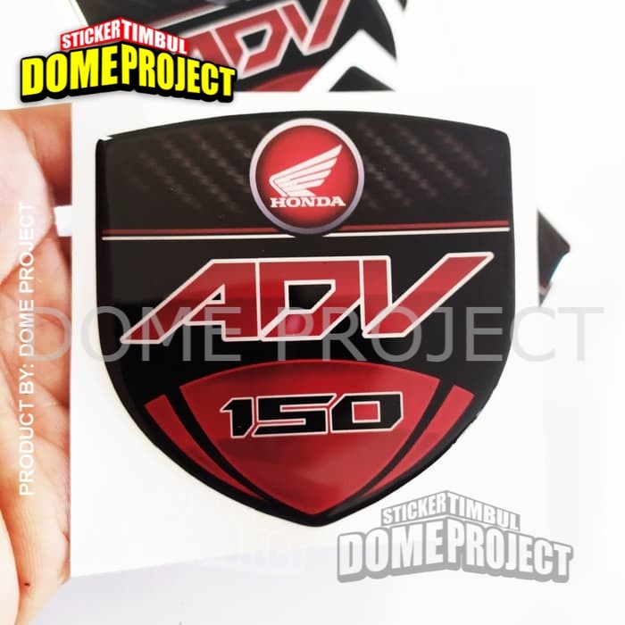 STIKER MOTOR TIMBUL EMBLEM HONDA ADV 150 TIMBUL