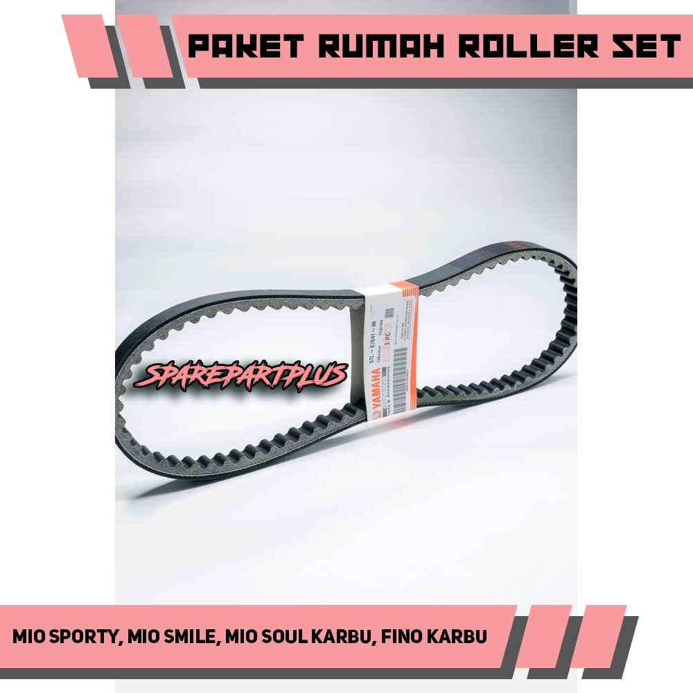 PAKET RUMAH ROLLER SET Yamaha Mio Sporty, Mio Smile, MIo Soul Karbu, Fino Karbu ,GRATIS VANBELT-3