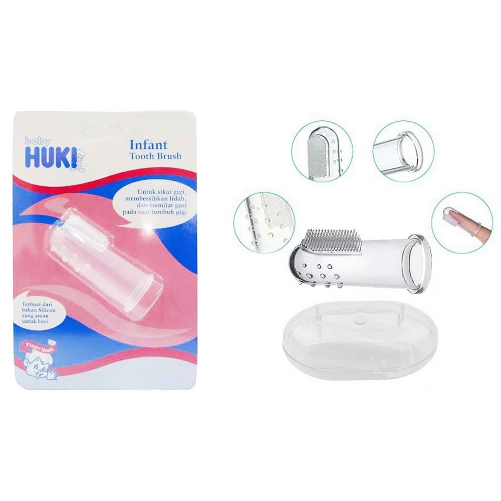 Huki Infant Toothbrush sikat jari sikat lidah bayi