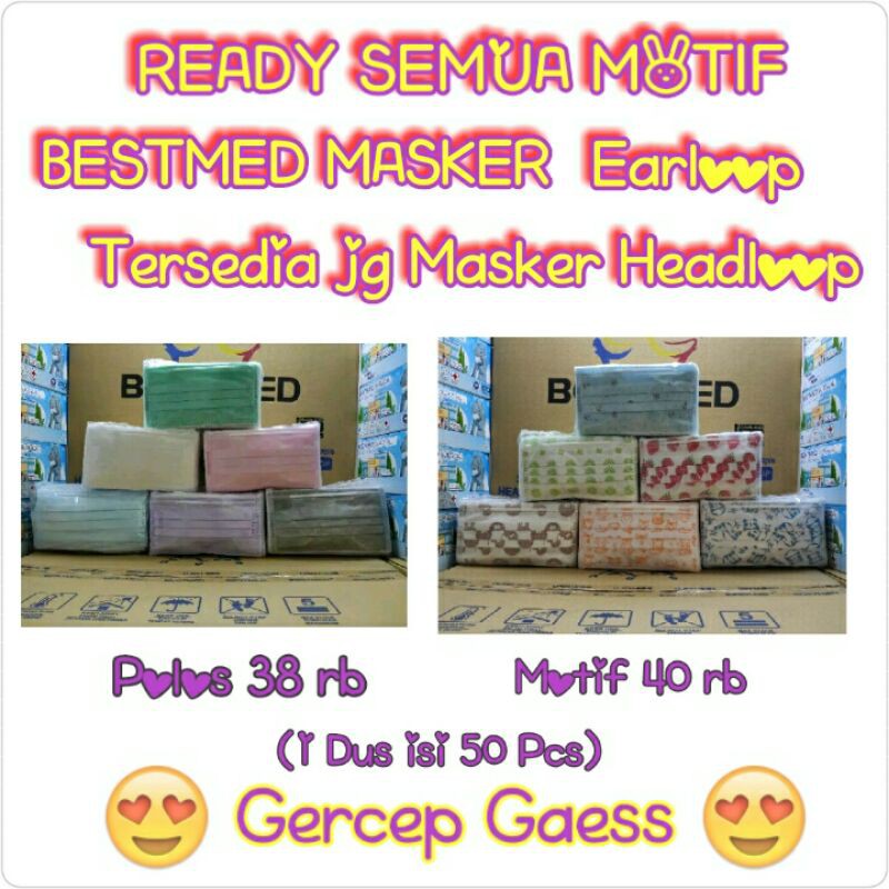 BESTMED Masker 1 dus isi 50 pcs