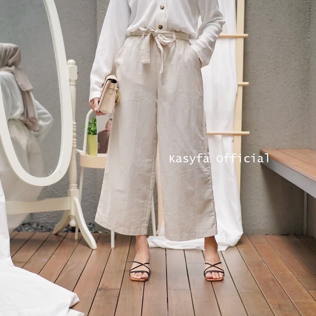 KULOT LINEN RAMI TALI PREMIUM // BIANCA KULOT LINEN TALI