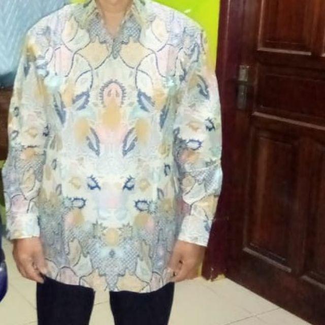 Kemeja Batik Prabu Bahan Katun Baturaden Reguler Fit A207