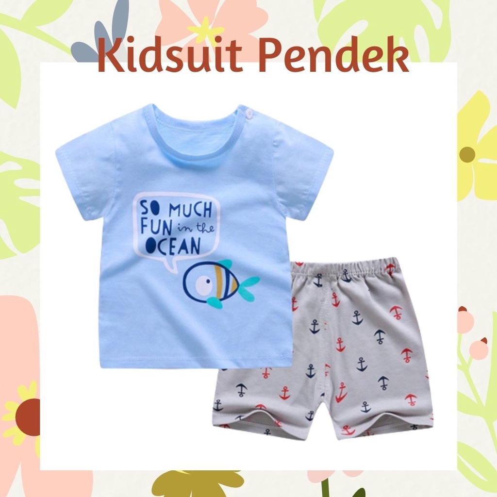 pz KIDS SUIT PENDEK Setelan Anak Bahan Kaos Lengan + Celana Berkualitas Import ebv cewek new1 PART2