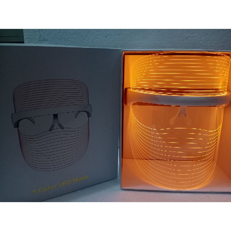 LED FACE SHIELD 3COLOR/faceshield kecantikan/face Shield anti aging/faceshield penghilang jerawat