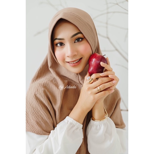 𝐁𝐘 𝐀𝐃𝐈𝐍𝐃𝐀 KHIMAR PET CRINKLE BERGO AIRFLOW HIJAB INSTANT KERUDUNG HAMIDAH JILBAB AIRFLOW