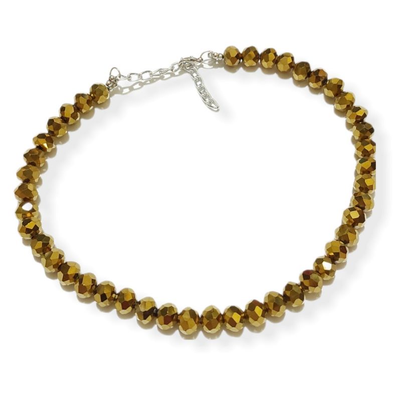 Cristella Crystal Choker Kalung Kristal Diamond Korean Necklace Gaya Korea Luxury Glamour