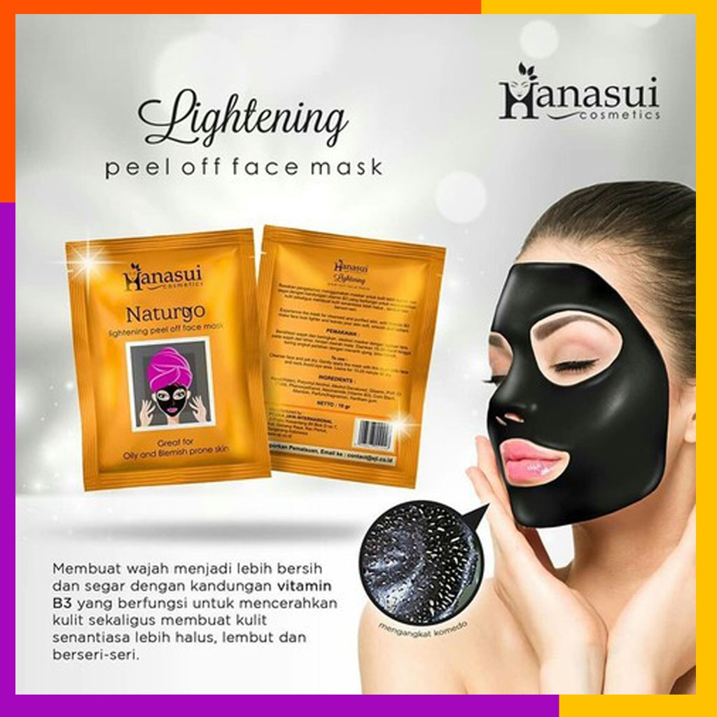 HANASUI - Peel Off Mask Naturgo Black