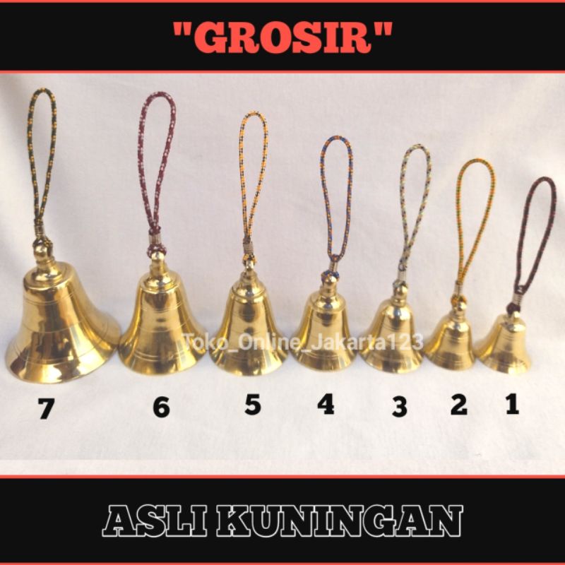 lonceng kuningan gantungan kunci klintingan krincingan kalung hewan bel pintu pagar lonceng pagar ba