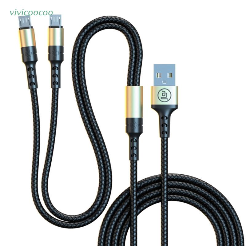 VIVI   Two in one Dual Micro USB Charging Cable Bifunctional Fast Charging Cable for Phones/Tablets 1.5M Data Cable