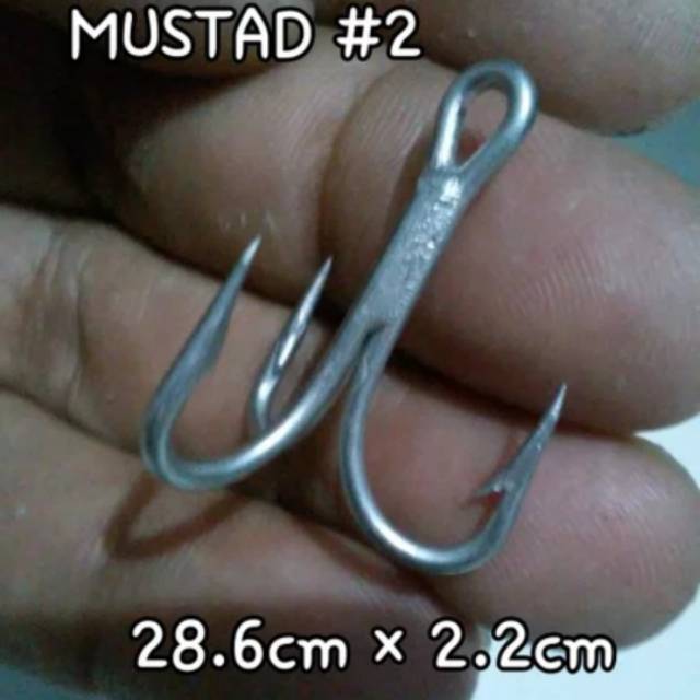 Mustad Treble Hook No.2