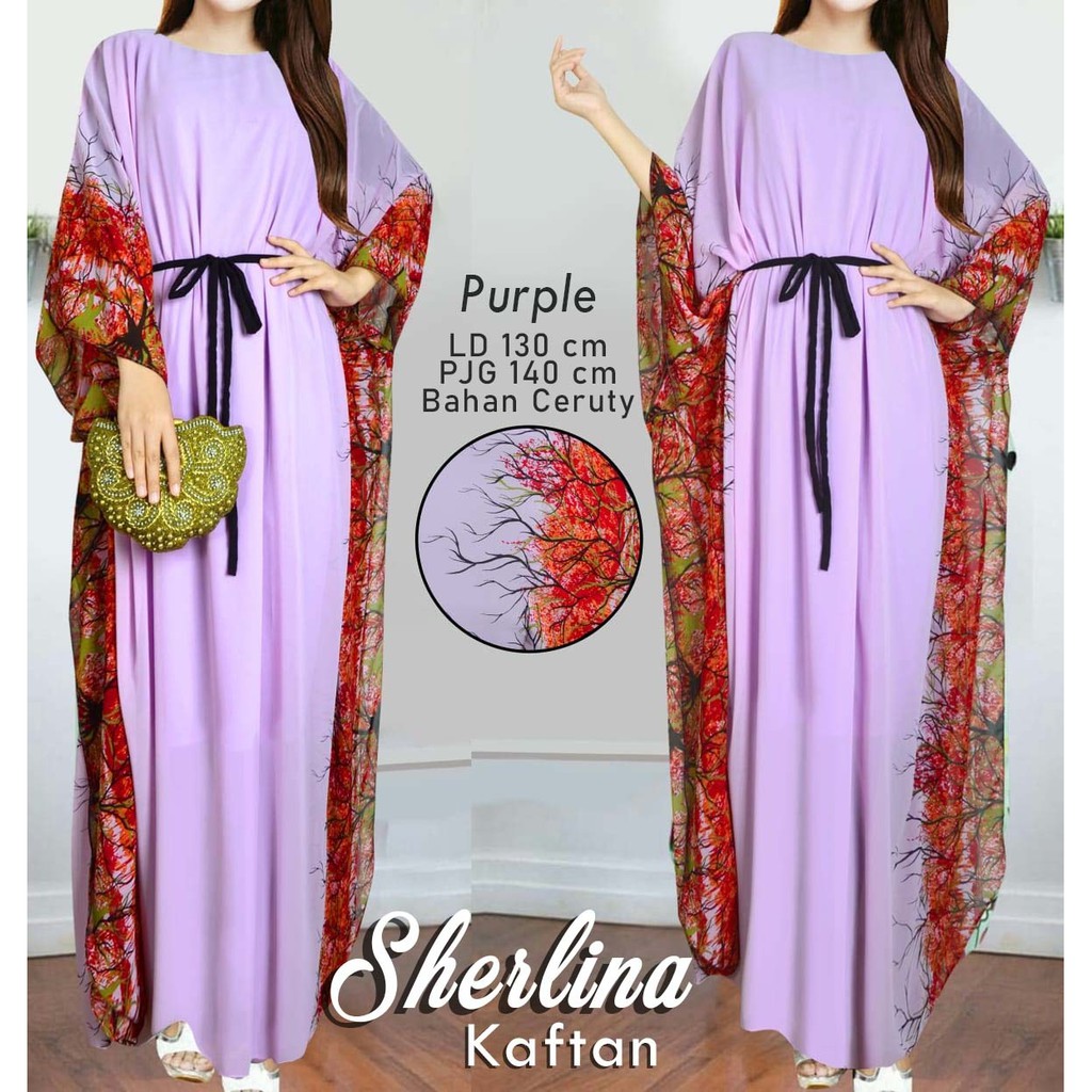 Sherlina Kaftan Ceruty Tali Lepas