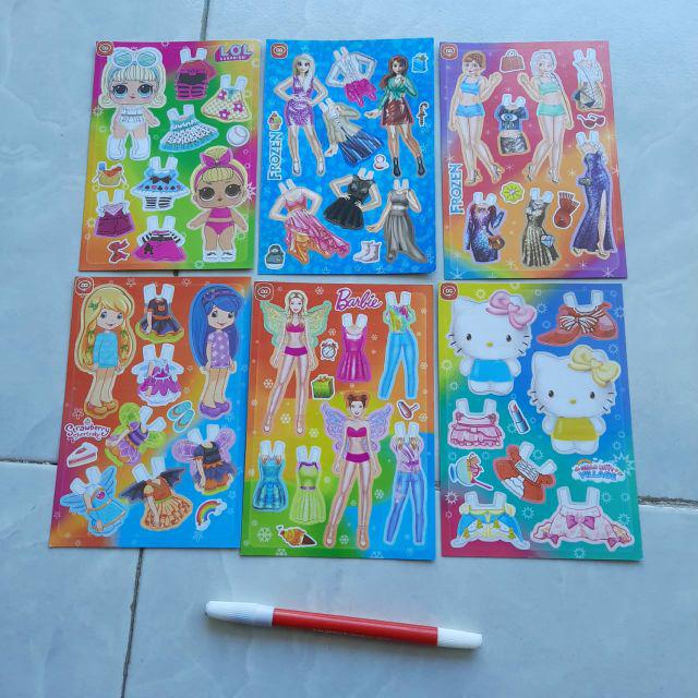Mainan anak Paperdoll BP Bongkar pasang boneka kertas jadul jaman dulu 90an-Tipe karakter