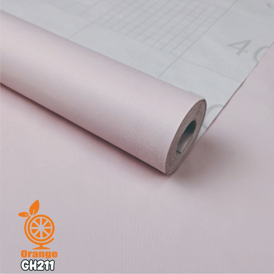 DISKON Wallpaper Stiker Dinding Motif PINK Polos Bertekstur Serat GH211 Ukuran 45cmx10m  Wallpaper/Sticker wallpaper/Stiker dinding 45cm x 10meter PREMIUM QUALITY