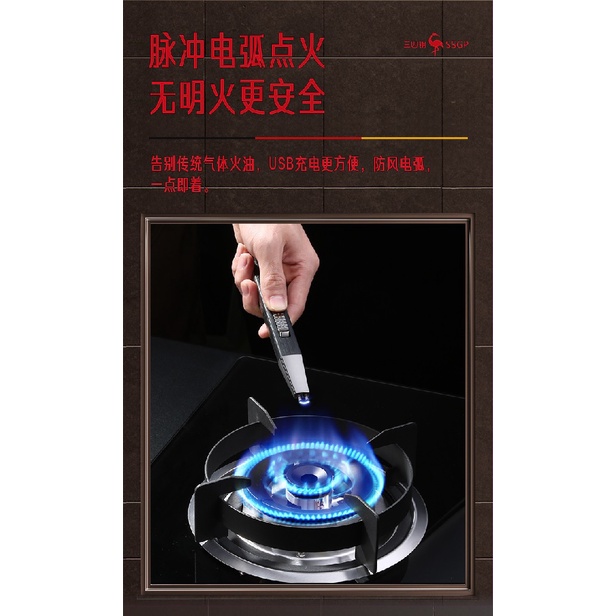 SSGP Stainless Steel Kitchen Gas Stove Electric Pulse Igniter Lighter