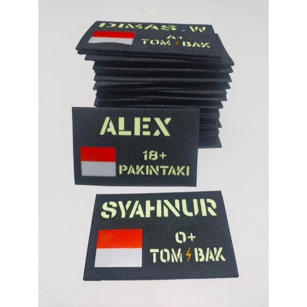 PATCH LASER NAMA LASER / ID PANEL TNI-POLRI