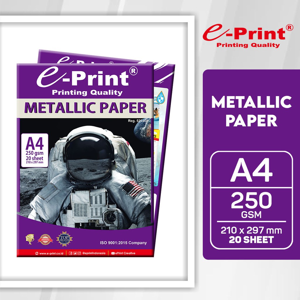 

e-Print Photo Paper Metalic A4 250 GSM