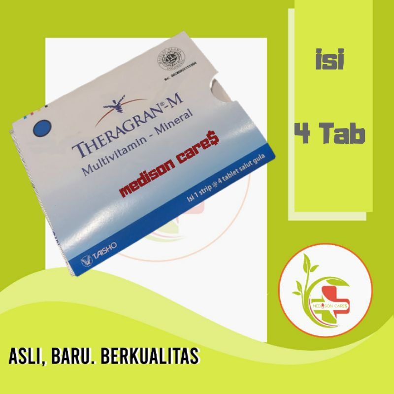 theragran M theragran-m multivitamin dan mineral | per strip isi 4