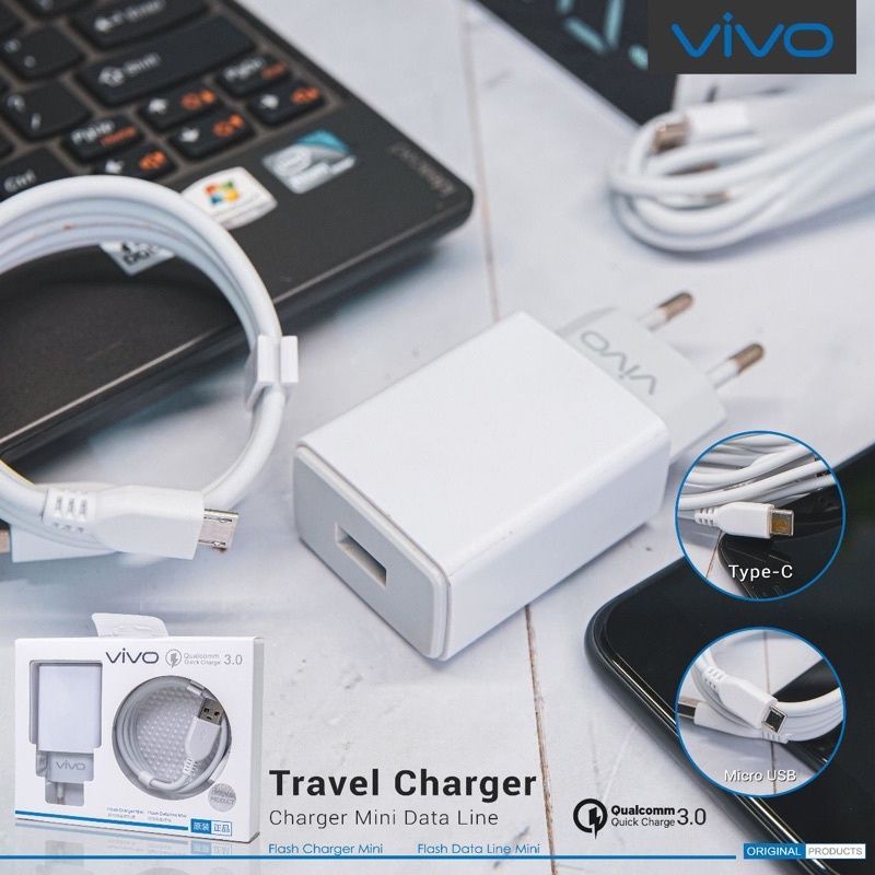 TC CHARGER VIVO ORIGINAL 100% MICRO &amp; TI KWALITAS BAGUS