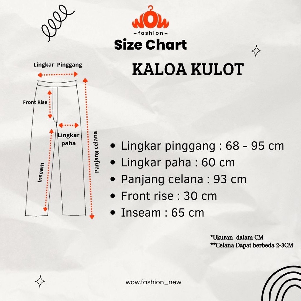 KALOA KULOT HAK KANCING RAYON CRINCLE PREMIUM WANIT