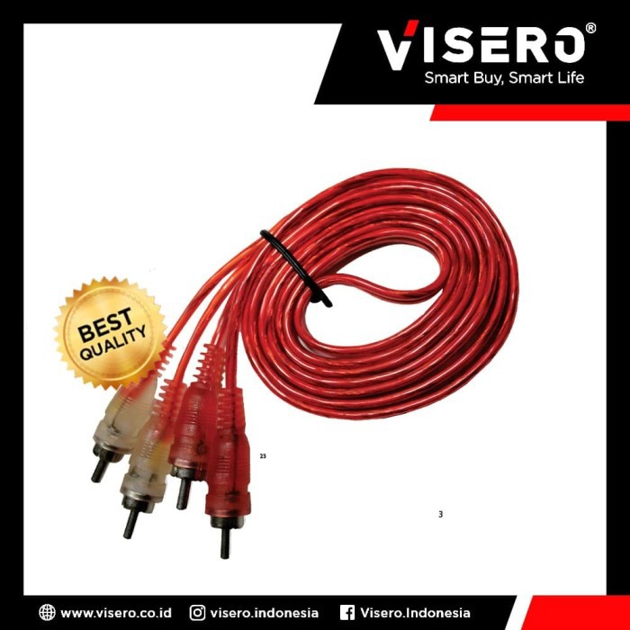 Cable RCA/Kabel RCA/Cable AV/Kabel AV Transparan 1.5M Jack 2To2 Visero