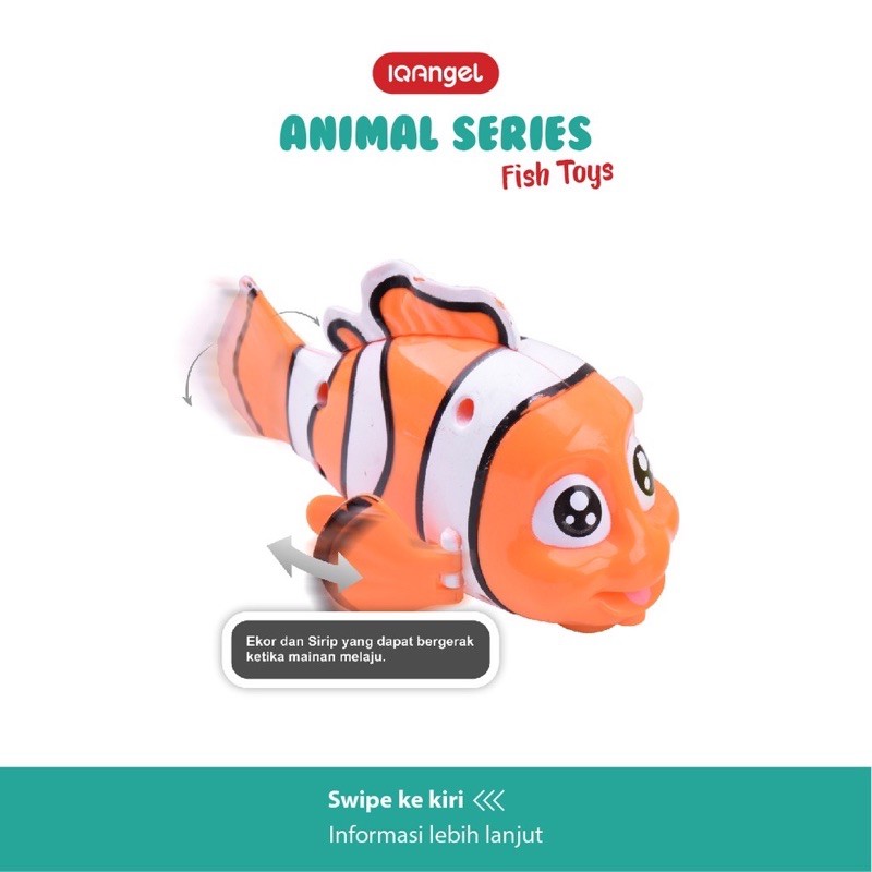 Iq Angel Nemo Fish Toys - Mainan Bayi Edukatif - Mainan Motorik Bayi Tuas Putar