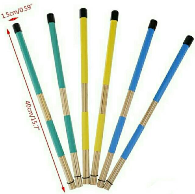 Stick drum brush lidi bambu stik drum jazz stick lidi bambu for drummer