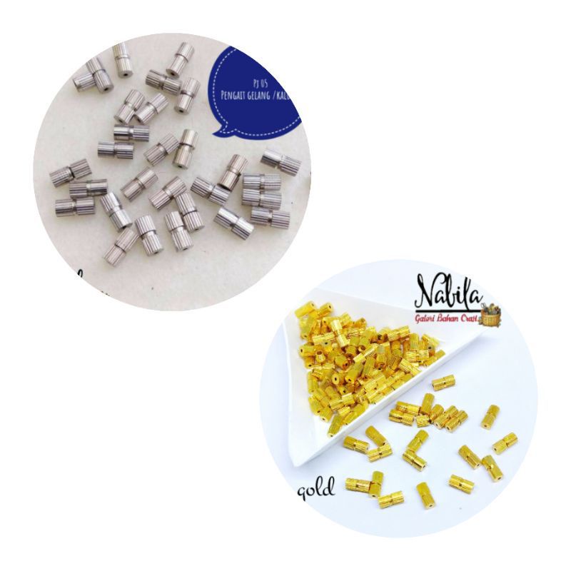 (12pcs) Kait ulir gelang kalung bahan craft kerajinan tangan