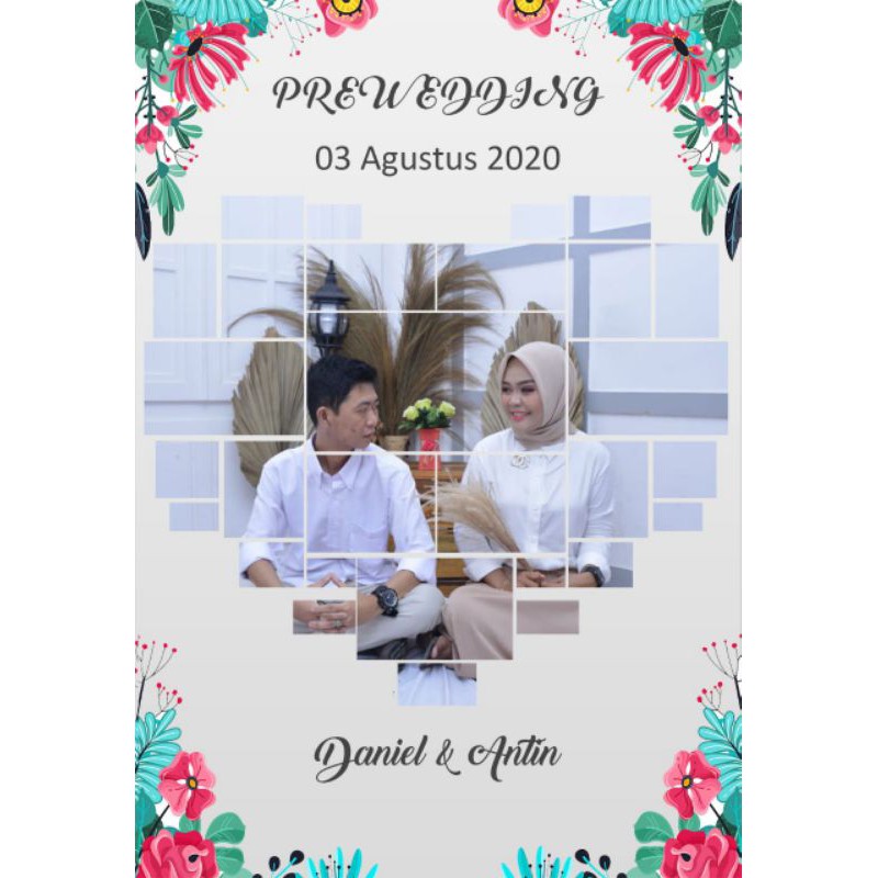 foto kolase love kado unik