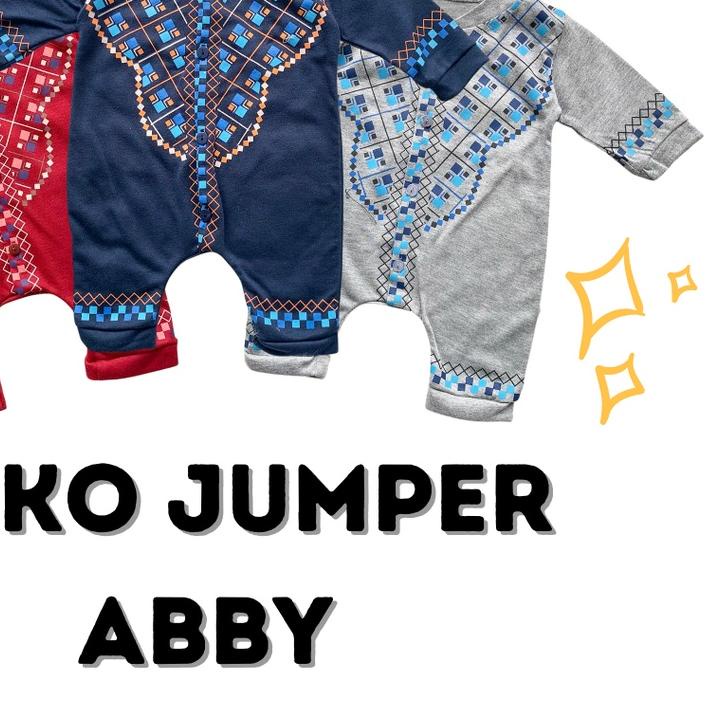 ➾ Koko jumper newborn 0-12 bulan MIRU ABBY baju koko bayi anak cowo balita aqiqah ♘