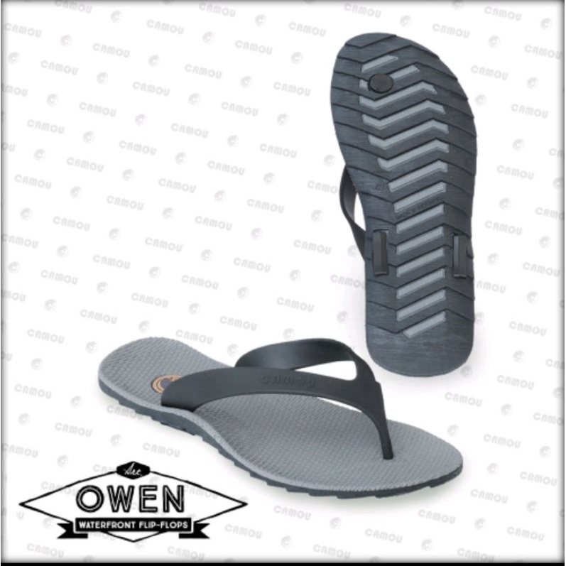 Sandal Jepit Pria Camou - camou owen titanium - sandal full Karet - sandal anti Slip - sandal terbar