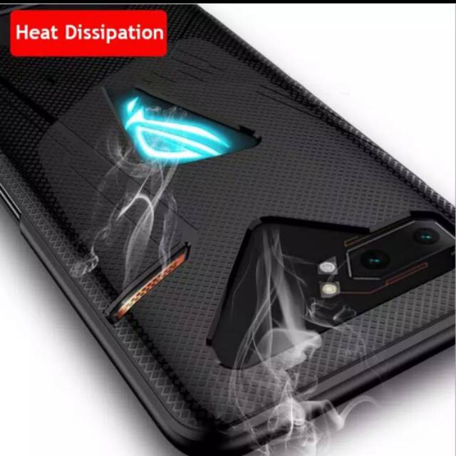 softcase carbon asus rog phone 2 anti panas kokoh lentur persisi hitam