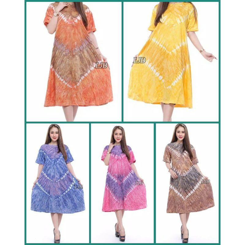 Daster kaos  jumbo - daster kaos batik - baju tidur - daster grosir